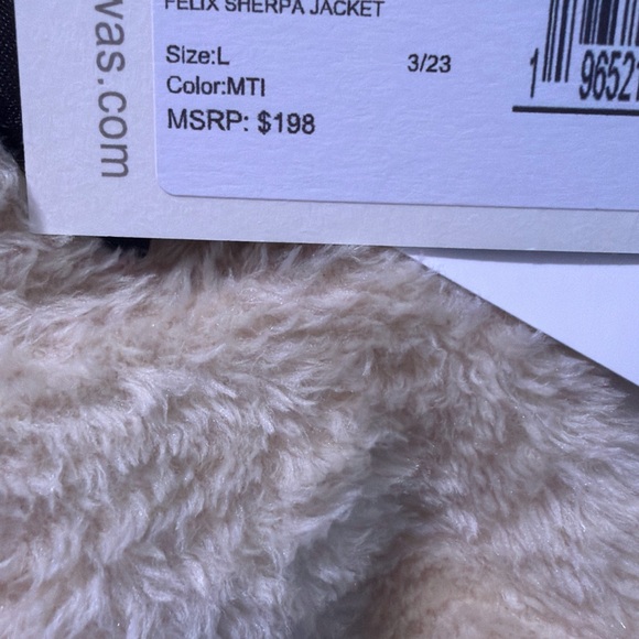 NWT Johnny Was Felix Cozy Sherpa Topper Hoodie Jacket Floral Southwest Dessert L - Picture 9 of 10